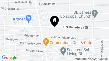 Map of 71 E North Broadway Street, Columbus OH, 43214