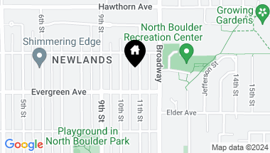 Map of 3135 11th St, Boulder CO, 80304