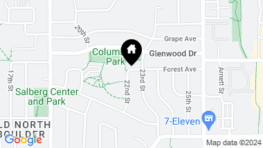 Map of 2280 Forest Ave, Boulder CO, 80304