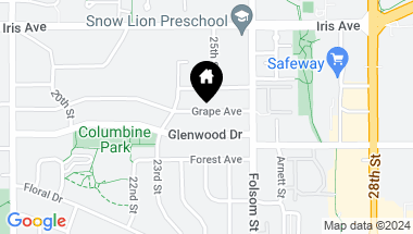 Map of 2430 Grape Ave, Boulder CO, 80304