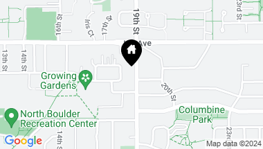 Map of 3335 19th St, Boulder CO, 80304