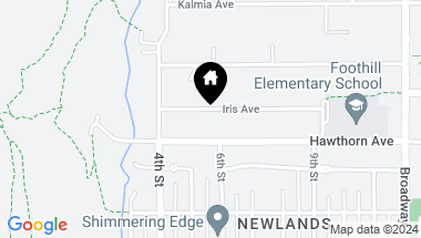 Map of 550 Iris Ave, Boulder CO, 80304