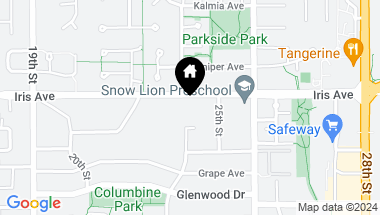 Map of 2400 Iris Ave, Boulder CO, 80304