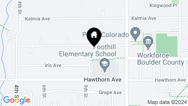 Map of 916 Juniper Avenue, Boulder CO, 80304