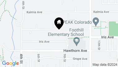 Map of 824 Juniper Ave, Boulder CO, 80304