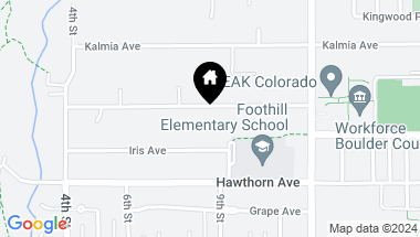Map of 870 Juniper Avenue, Boulder CO, 80304