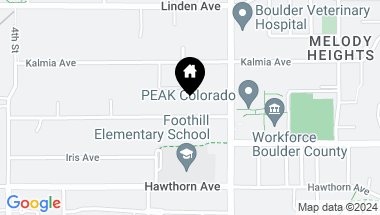 Map of 1107 Juniper Ave, Boulder CO, 80304