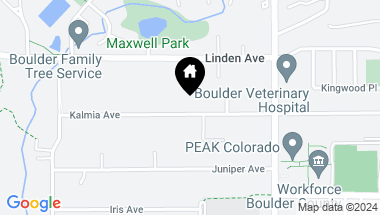 Map of 855 Kalmia Ave, Boulder CO, 80304