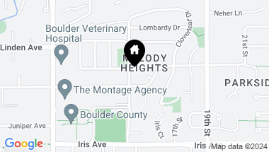 Map of 3560 16th St, Boulder CO, 80304