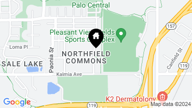 Map of 3648 Pinedale Street, Boulder CO, 80301