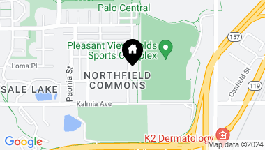 Map of 3652 Pinedale Street, Boulder CO, 80301