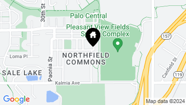 Map of 3694 Pinedale Street, Boulder CO, 80301