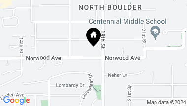 Map of 1831 Norwood Ave, Boulder CO, 80304