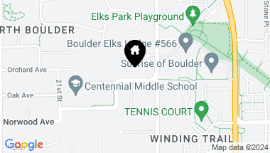 Map of 2503 Norwood Ave, Boulder CO, 80304