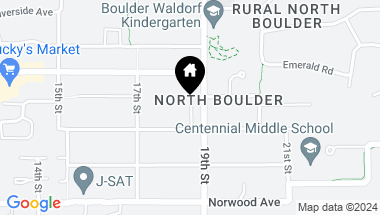 Map of 1887 Orchard Ave, Boulder CO, 80304