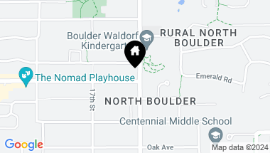 Map of 1885 Quince Ave, Boulder CO, 80304