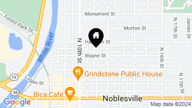 Map of 306 N 11th Street, Noblesville IN, 46060