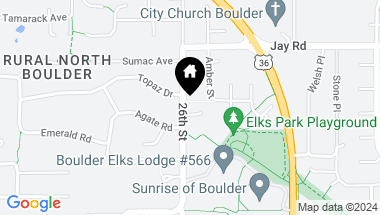 Map of 4086 N 26th St, Boulder CO, 80304