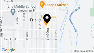 Map of 524 Briggs St, Erie CO, 80516