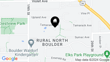 Map of 2158 Tamarack Ave, Boulder CO, 80304