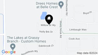 Map of 3946 Holly Brook Drive, Westfield IN, 46074
