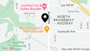 Map of 4645 Broadway St B8, Boulder CO, 80304