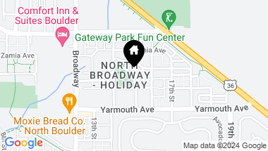 Map of 4670 Holiday Dr 102, Boulder CO, 80304