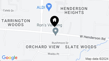 Map of 3720 Henderson Road, Columbus OH, 43220