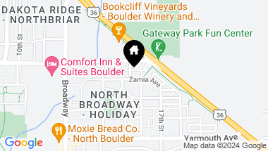 Map of 1515 Zamia Ave 5, Boulder CO, 80304