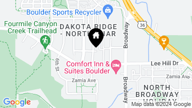 Map of 4858 10th St, Boulder CO, 80304