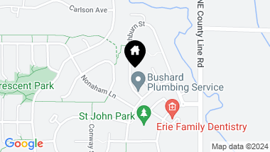 Map of 1438 Washburn St, Erie CO, 80516