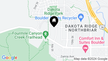 Map of 4885 6th St, Boulder CO, 80304
