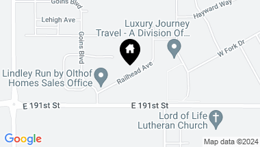 Map of 3836 Railhead Avenue, Westfield IN, 46074