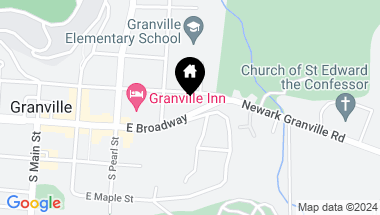 Map of 436 E Broadway, Granville OH, 43023