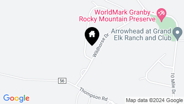 Map of 1590 Wildhorse Drive, Granby CO, 80446