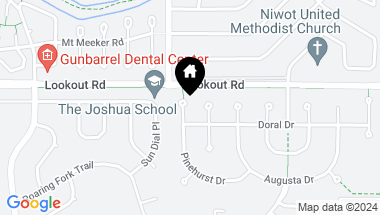 Map of 5358 Pinehurst Ct, Boulder CO, 80301