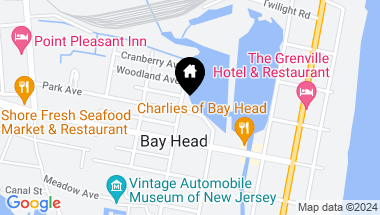 Map of 118 Park Avenue, Bay Head NJ, 08742