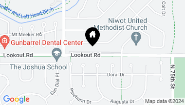 Map of 7215 Lookout Rd, Longmont CO, 80503