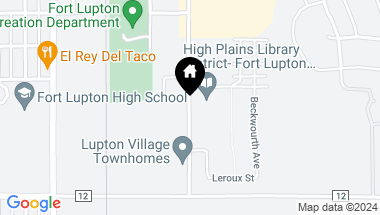 Map of 503 S Rollie Ave 4B, Fort Lupton CO, 80621