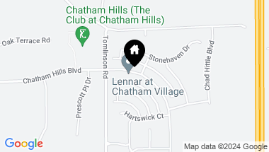 Map of 1295 Chatham Hills Boulevard, Westfield IN, 46074