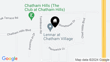 Map of 1310 Chatham Hills Boulevard, Westfield IN, 46074