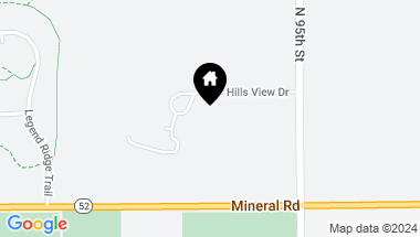 Map of 9348 Hills View Dr, Niwot CO, 80503