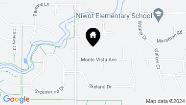 Map of 8549 Monte Vista Ave, Niwot CO, 80503