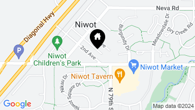 Map of 342 2nd Ave, Niwot CO, 80503