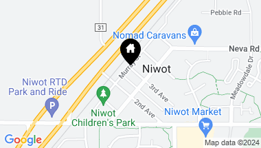 Map of 103 3rd Ave, Niwot CO, 80544