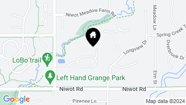 Map of 8435 Brittany Pl, Niwot CO, 80503