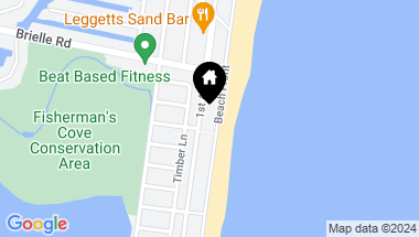 Map of 289 Beachfront, Manasquan NJ, 08736