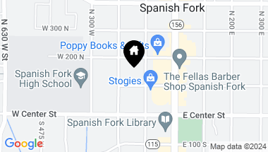 Map of 131 N 100 W, Spanish Fork UT, 84660