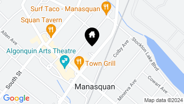 Map of 47 Taylor Avenue, Manasquan NJ, 08736