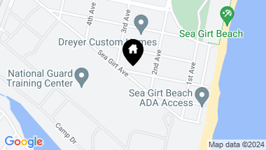 Map of 208 Neptune Place, Sea Girt NJ, 08750
